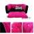 Hundesofa Pretty Pet Doggie Sofa Karree Couch Pink/Schwarz